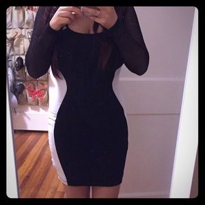 Bodycon color block dress